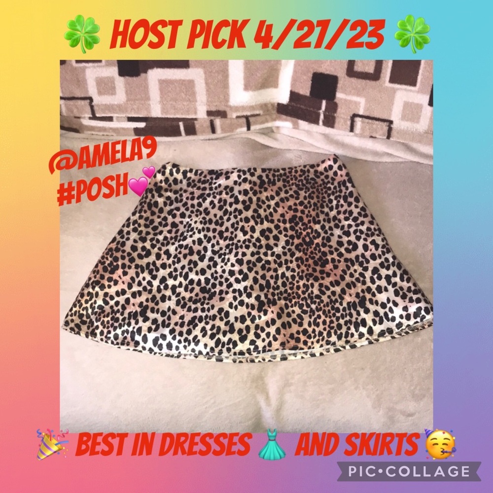 Princess Polly xx 😘 size 8 leopard 🐆 print with floral print skirt 💕